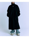 OVERSIZE BALMACAAN MAXI COAT BLACK - INTERSECTION - BALAAN 1