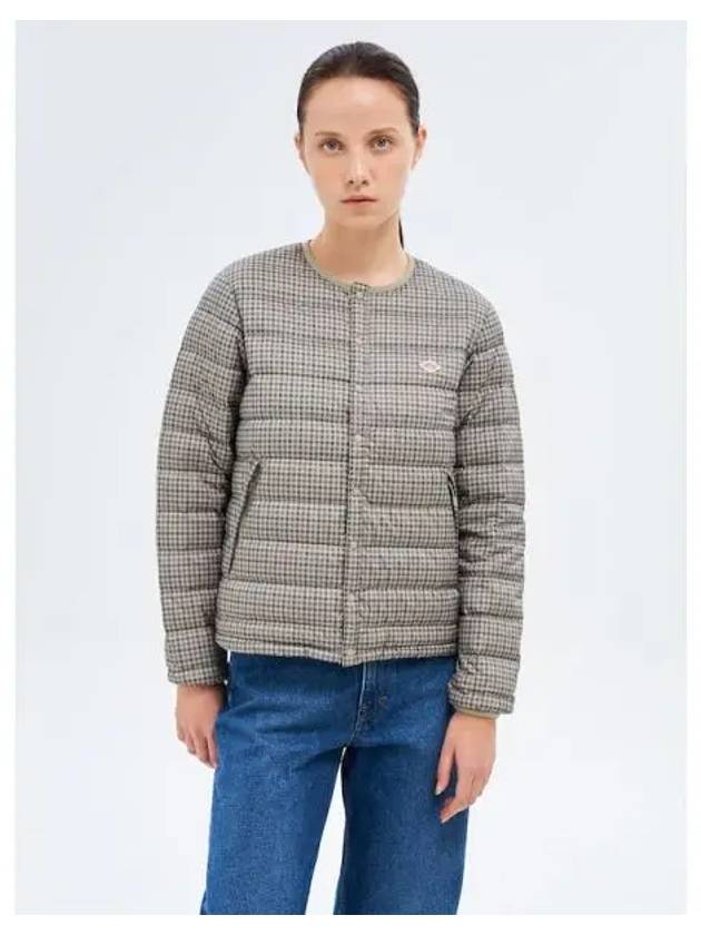 Women s inner down crew neck jacket light gray domestic product GM0024092092199 - DANTON - BALAAN 1