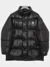 Triangle Logo Nylon Padded Jacket Black - PRADA - BALAAN 4