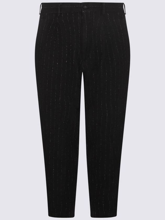 HOMME PLUS BLACK WOOL BLEND PANTS PLP0240511 - COMME DES GARCONS - BALAAN 2