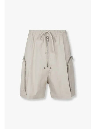 MEN Zipper Around Pocket Shorts Warm Gray - RICK OWENS - BALAAN 1