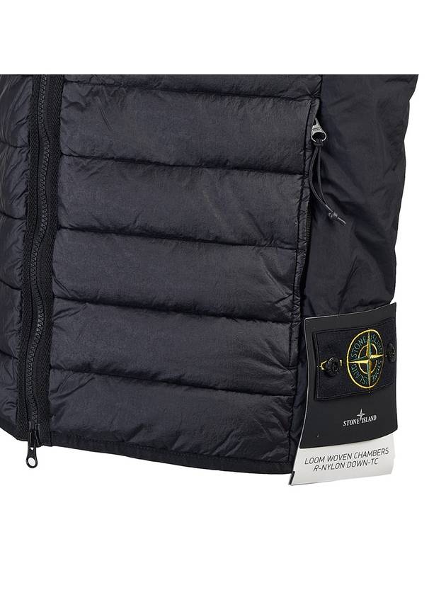 Loom Woven Chambers Recycled Nylon Down TC Vest Black - STONE ISLAND - BALAAN 7