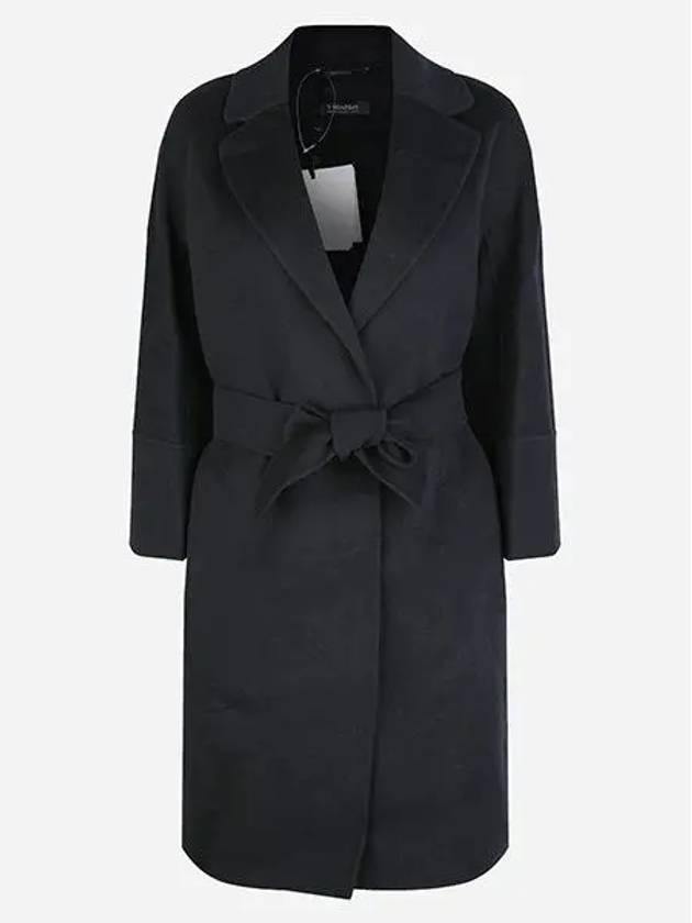 Women s Arona Virgin Wool Coat Navy 2429016111600 012 - MAX MARA - BALAAN 2