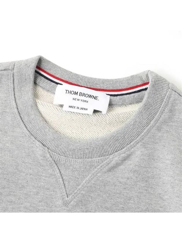 4 Bar Loopback Jersey Sweatshirt Light Grey - THOM BROWNE - BALAAN 8