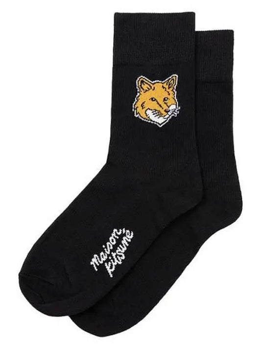 Fox Head Socks Black - MAISON KITSUNE - BALAAN 2