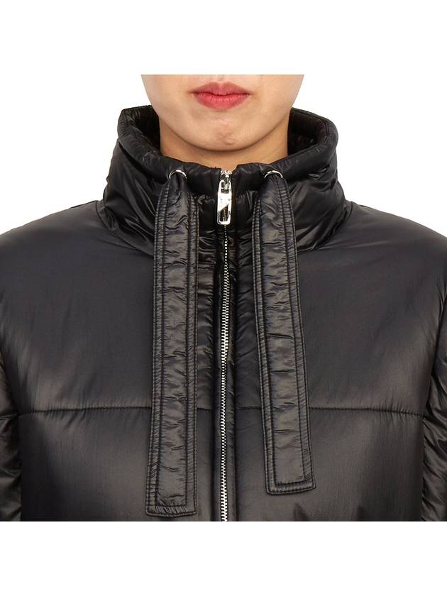 Shiny Quilted Vest Zip-Up Jacket Black - GANNI - BALAAN 10