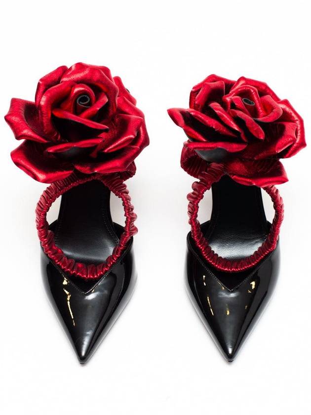 Saint Laurent Pointed Flower Pumps - SAINT LAURENT - BALAAN 4