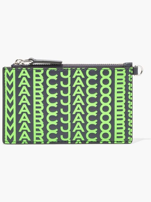 Monogram Slim84 TopZip Wristlet FluoGreen S153L03FA22 094 - MARC JACOBS - BALAAN 6