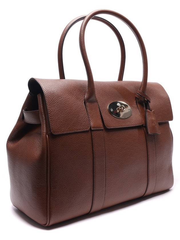 Bayswater Grain Small Classic Leather Tote Bag Brown - MULBERRY - BALAAN 4