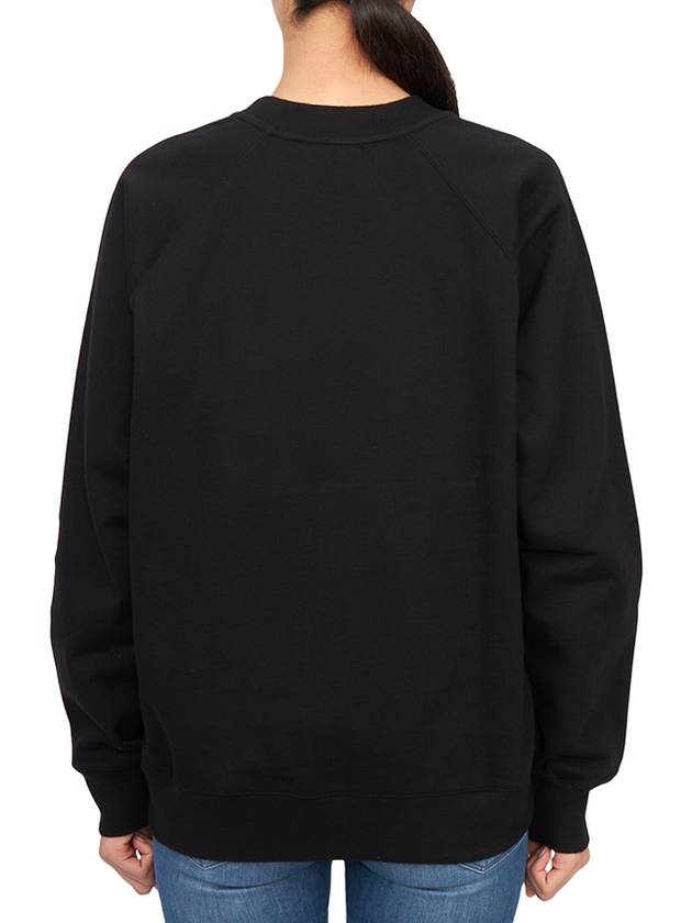 B logo patch cashmere sweatshirt black - BARRIE - BALAAN 6