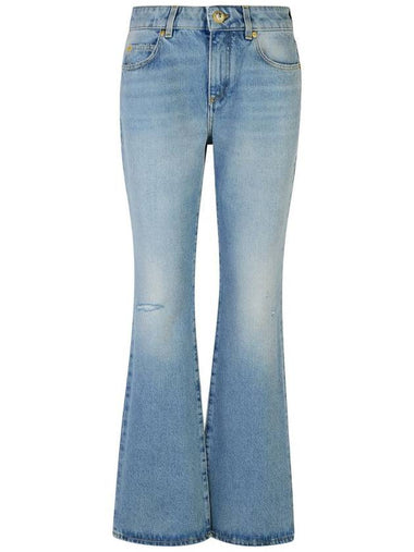 Balmain Light Blue Cotton Jeans - BALMAIN - BALAAN 1