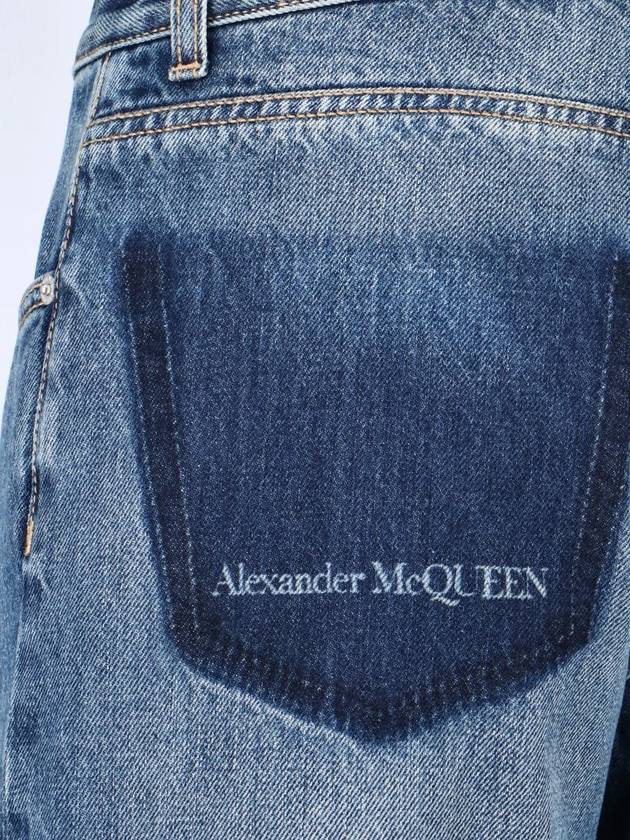 Denim Straight Pants 794082QYAA54211 - ALEXANDER MCQUEEN - BALAAN 5