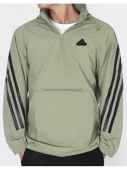 Future Icon 3 Stripes Woven Windbreaker Olive - ADIDAS - BALAAN 2