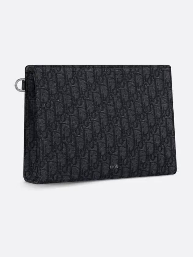 Oblique A5 Triangle Pouch Black - DIOR - BALAAN 3