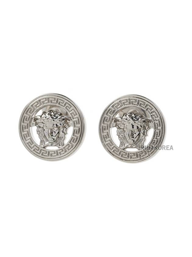 Medusa Earrings Silver - VERSACE - BALAAN 3