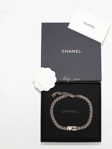 I Love CC Logo Heart Choker AB8631 B08569 NJ002 - CHANEL - BALAAN 1