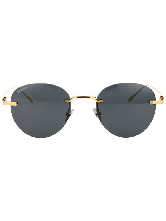 sunglasses CT0331S 002 002 GOLD GOLD GRAY - CARTIER - BALAAN 2