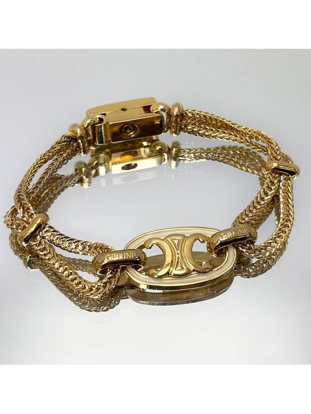 Gold Triomphe Chain Bracelet 4VCEA17110 - CELINE - BALAAN 1