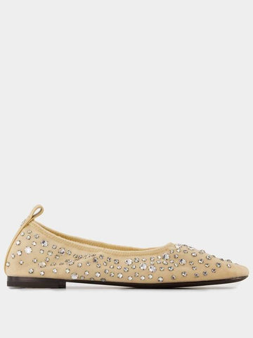 Crystal Ballerinas - Tory Burch - Nylon - Beige - TORY BURCH - BALAAN 1