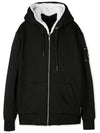 Classic Bunny Zip Up Hoodie White Lining Black - MOOSE KNUCKLES - BALAAN 2