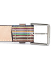 Embossed Signature Striped Belt - PAUL SMITH - BALAAN 5