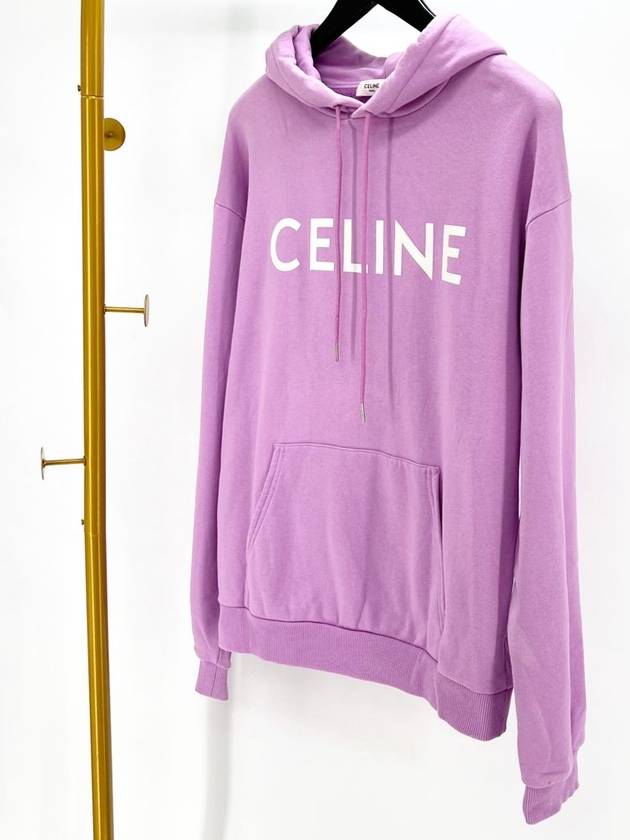 Logo hooded sweatshirt pink M size - CELINE - BALAAN 3