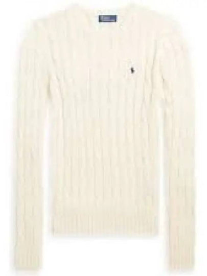 W slim fit cable knit sweater cream 1236407 - POLO RALPH LAUREN - BALAAN 1