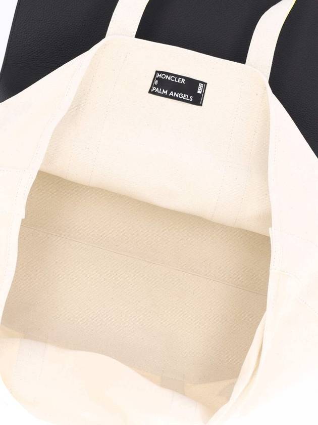 Logo Patch Canvas Tote Bag Beige - MONCLER - BALAAN 5