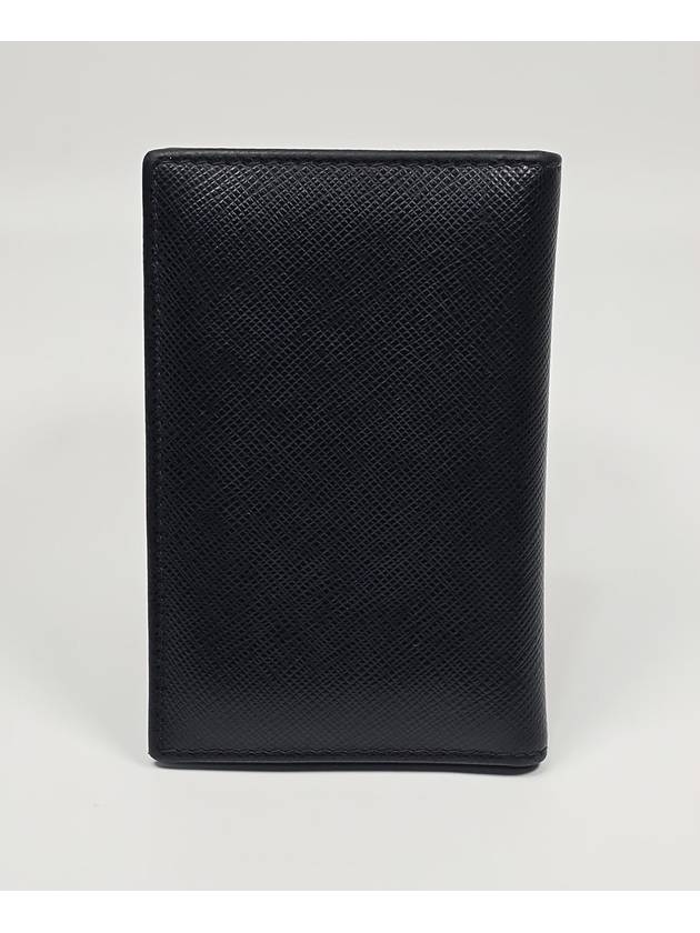 Triangular logo Saffiano card wallet - PRADA - BALAAN 3