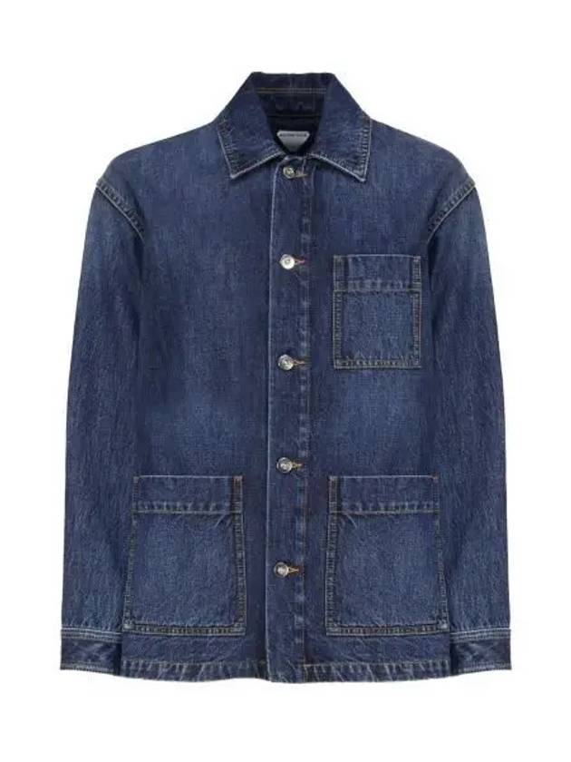 Washed Medium Denim Jacket Mid Blue - BOTTEGA VENETA - BALAAN 2