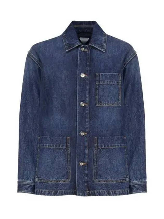 Denim Jacket 774288 V2J80 4715 MID BLUE - BOTTEGA VENETA - BALAAN 2