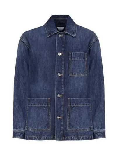 Washed Medium Denim Jacket Mid Blue - BOTTEGA VENETA - BALAAN 2