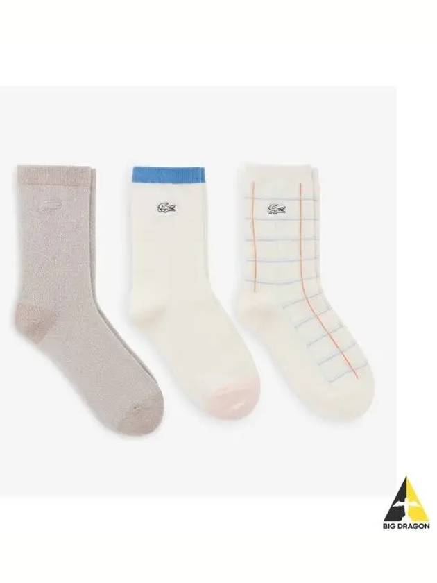 Women s Triple Bundle Socks Light Beige - LACOSTE - BALAAN 1