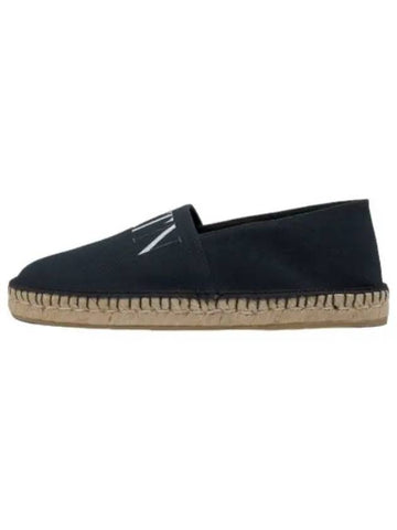 Canvas Espadou Black Sneakers - VALENTINO - BALAAN 1