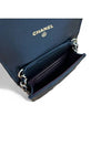 Classic phone holder bag chain mini cross black caviar gold plated - CHANEL - BALAAN 4