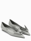 23FW Women's Flower Ballerina Flat Shoes 1F291NA015055 Gray BPG - PRADA - BALAAN 2