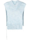 Botanical Dye Knit Vest Pale Blue - MAISON MARGIELA - BALAAN 2