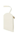 Heart-Shaped Leather Pouch Bag White - JIL SANDER - BALAAN 3