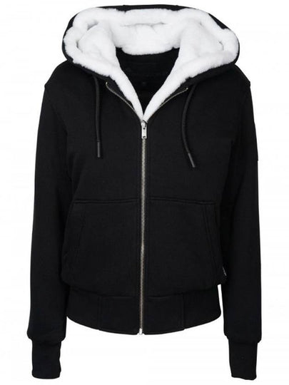 Classic Bunny 3 White Lining Zip Up Hoodie Black - MOOSE KNUCKLES - BALAAN 2