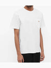 Baby Fox Patch Pocket Short Sleeve T-Shirt White - MAISON KITSUNE - BALAAN 4