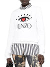 Cupid Eye Logo Sweatshirt 2SW713 Women's Long Sleeve TShirt Big Eye White - KENZO - BALAAN 1