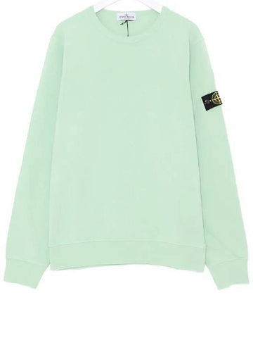 Logo Patch Sweatshirt Green - STONE ISLAND - BALAAN 1