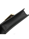 Black Saffiano Leather Gold Triangle Logo Card Wallet Cross Bag Built in Chip - PRADA - BALAAN 5