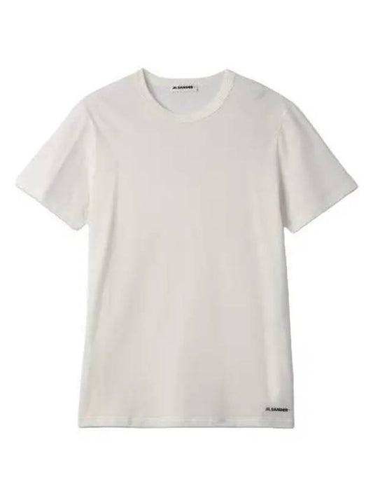Cotton short sleeve t shirt white - JIL SANDER - BALAAN 1