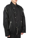 Metamorfosi Multi Zip-Up Jacket Black - GUCCI - BALAAN 5