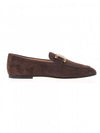 Women's Kate Suede Loafers Brown - TOD'S - BALAAN.