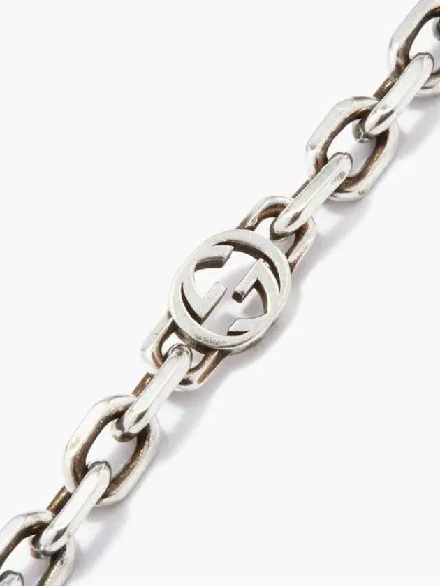 Interlocking G Chain Bracelet Silver - GUCCI - BALAAN 4