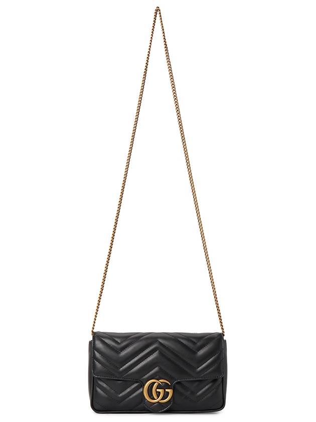 GG Marmont Chain Mini Bag Black - GUCCI - BALAAN 8