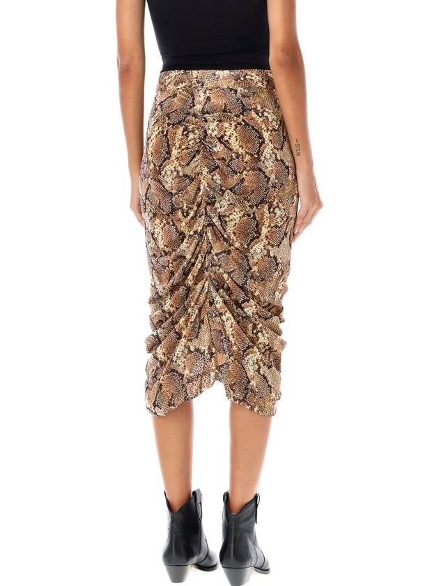 Caelia snake print midi skirt - ISABEL MARANT - BALAAN 2