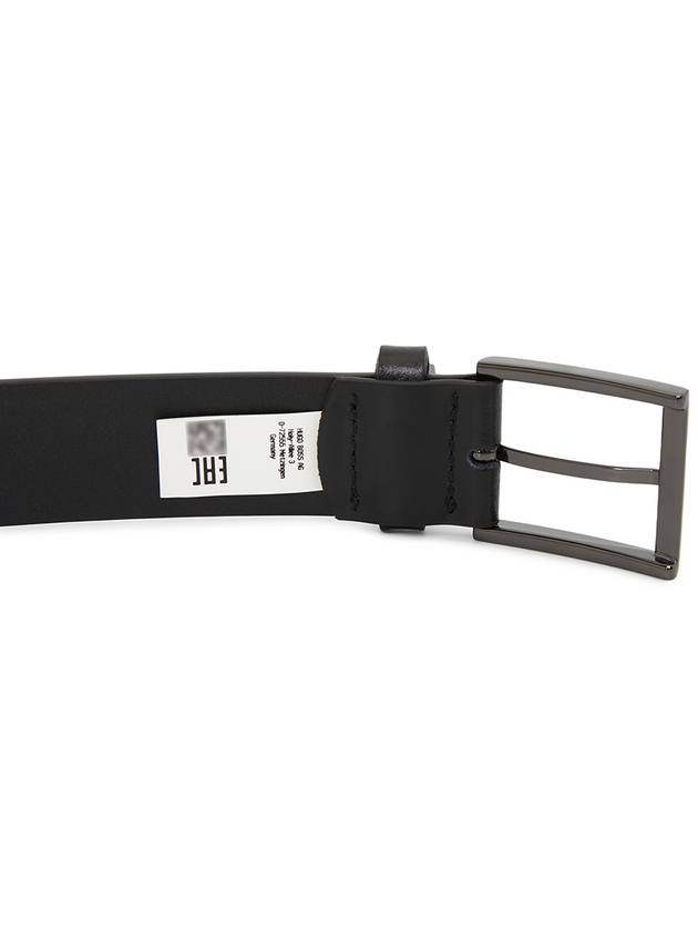 Cole Ant Logo Leather Belt Black - HUGO BOSS - BALAAN 5